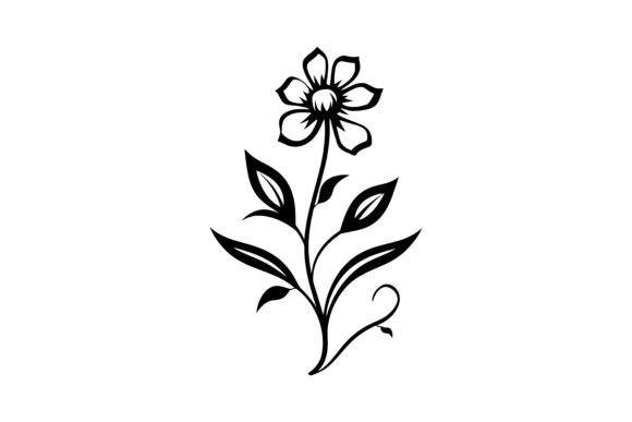 Download Minimalist Flower Silhouette Design - Minimalist flower Collection