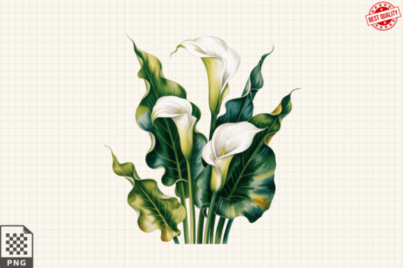 Download Watercolor Calla Lily Flower ClipArt's - Lily Collection