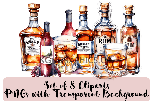 Download Cheers to Creativity - 8 Watercolor PNGs - Premium Resources