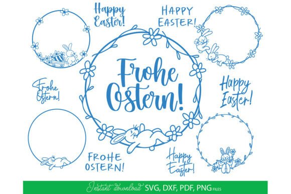Download Easter Floral Bunny Wreath SVG PNG - Wreath Collection