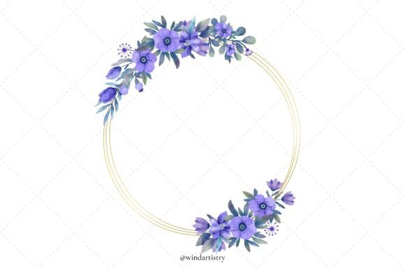 Download Purple Flower Wreath Png - Wreath Collection